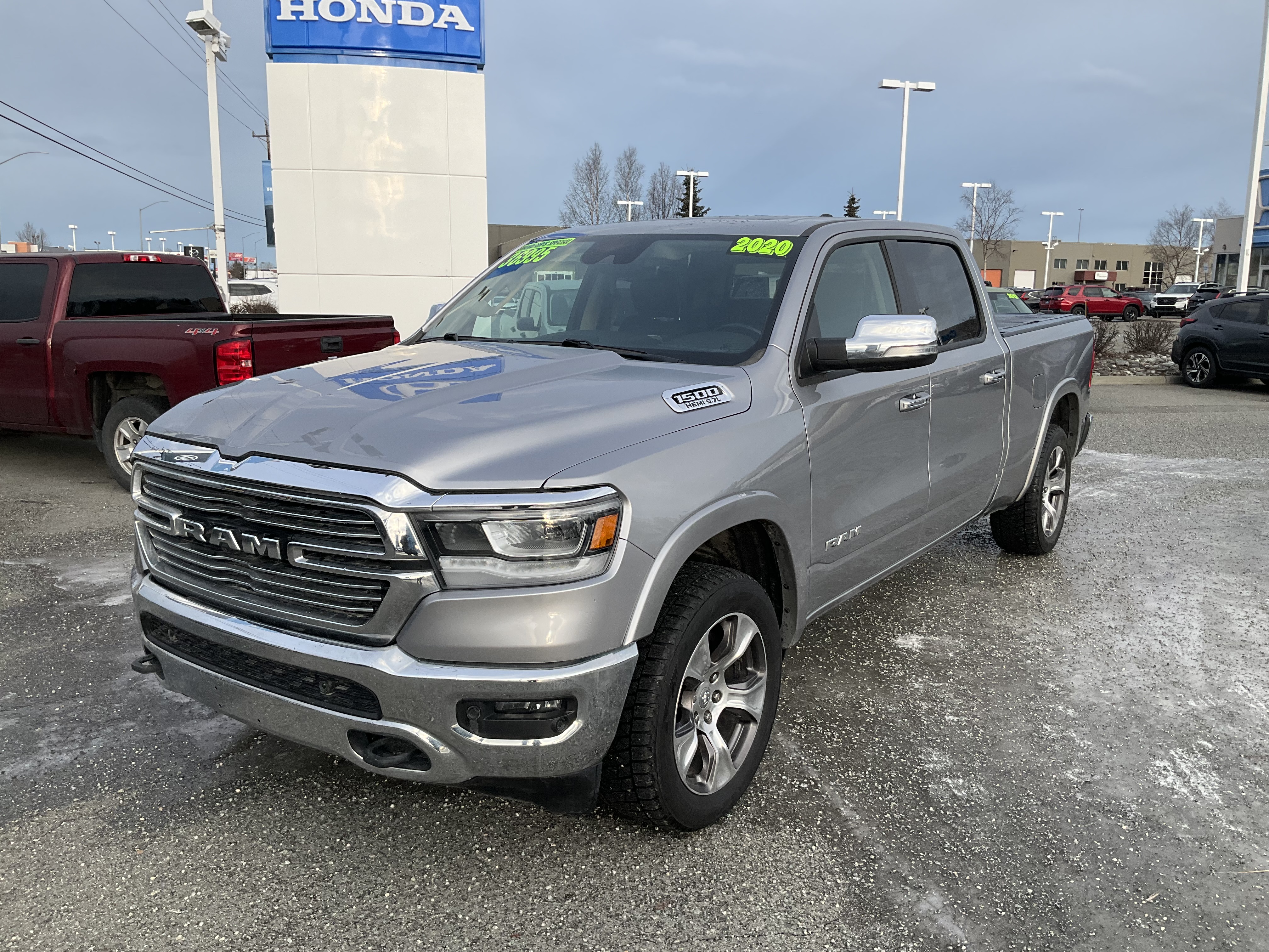 Used 2020 RAM Ram 1500 Pickup Laramie with VIN 1C6SRFRT5LN320315 for sale in Anchorage, AK