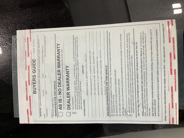 2023 Ford Escape (U58637-1)