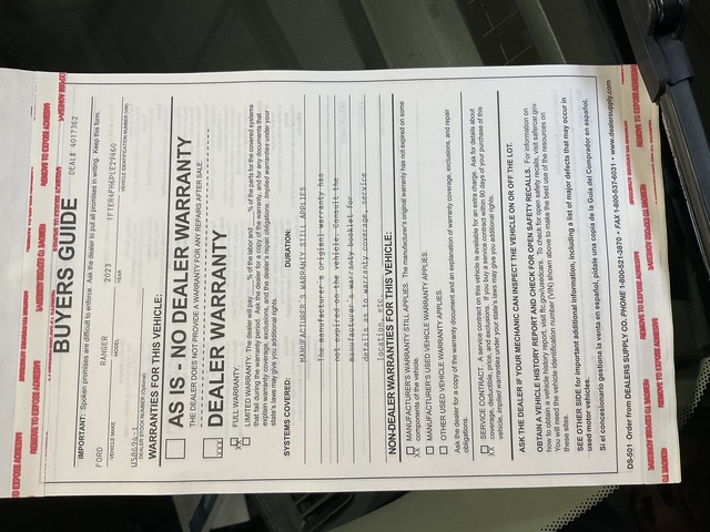 2023 Ford Ranger (U58694-1)