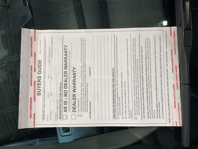 2017 Toyota Camry (U76800-1)