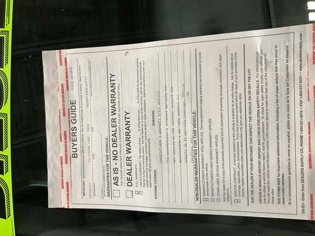 2023 Chevrolet Silverado 1500 (U77087-1)