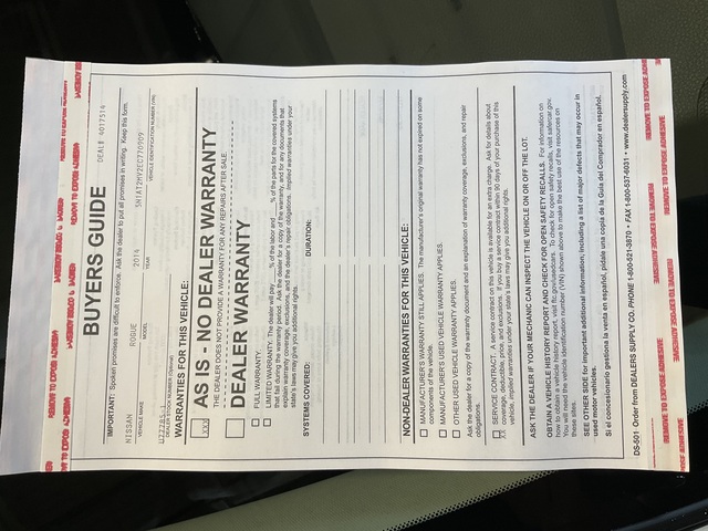 2014 Nissan Rogue (U77785-1)