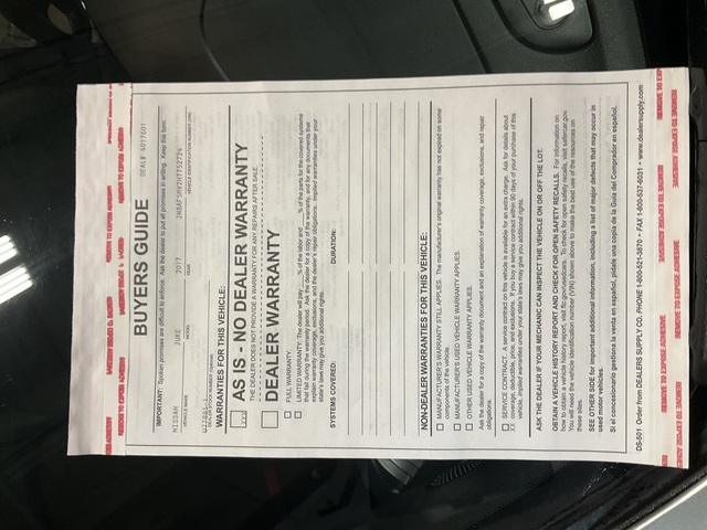 2017 Nissan JUKE (U77885-1)