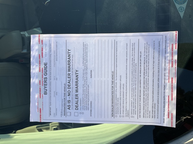 2013 Ford Escape (U78181-1)