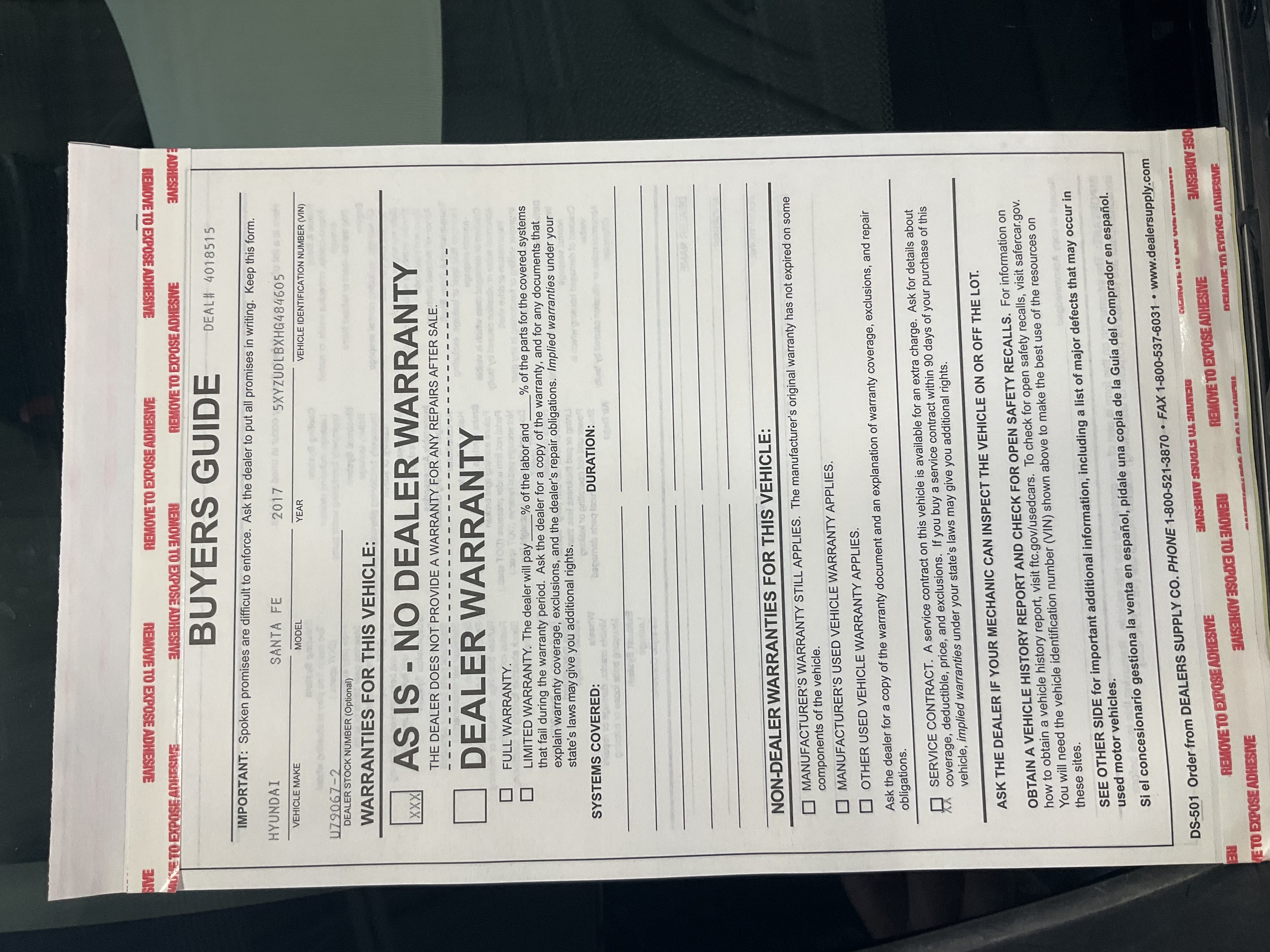 Used 2017 Blue Hyundai 2.4L image 7